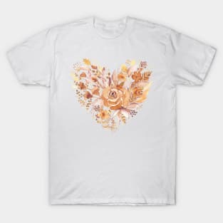 Floral heart T-Shirt